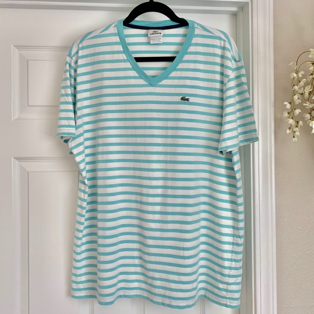 Men’s Lacoste striped t-shirt 👕